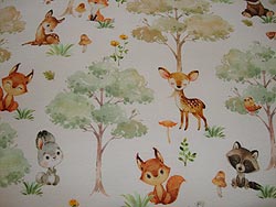 Stoff Nummer 17 - Waldtiere